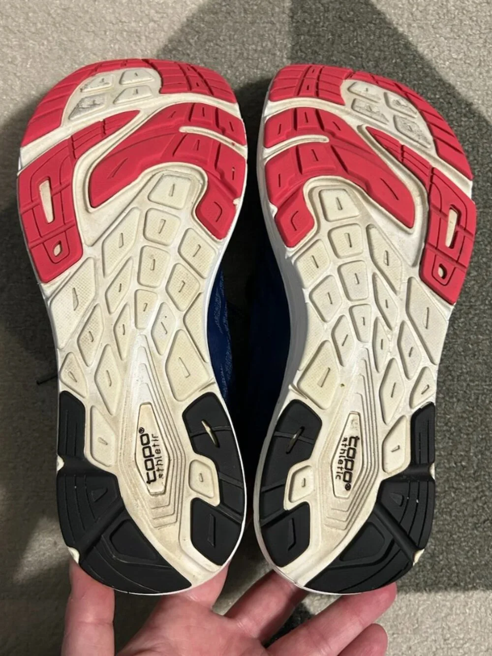 Topo Magnifly 2 Navy/Pink/Black Running Sneakers 0-Drop Women's Size 8